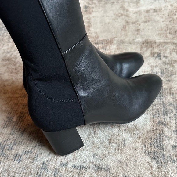Stuart Weitzman City Block Boot Nappa Leather Over The Knee Boot In Black Size 6 - Picture 8 of 9
